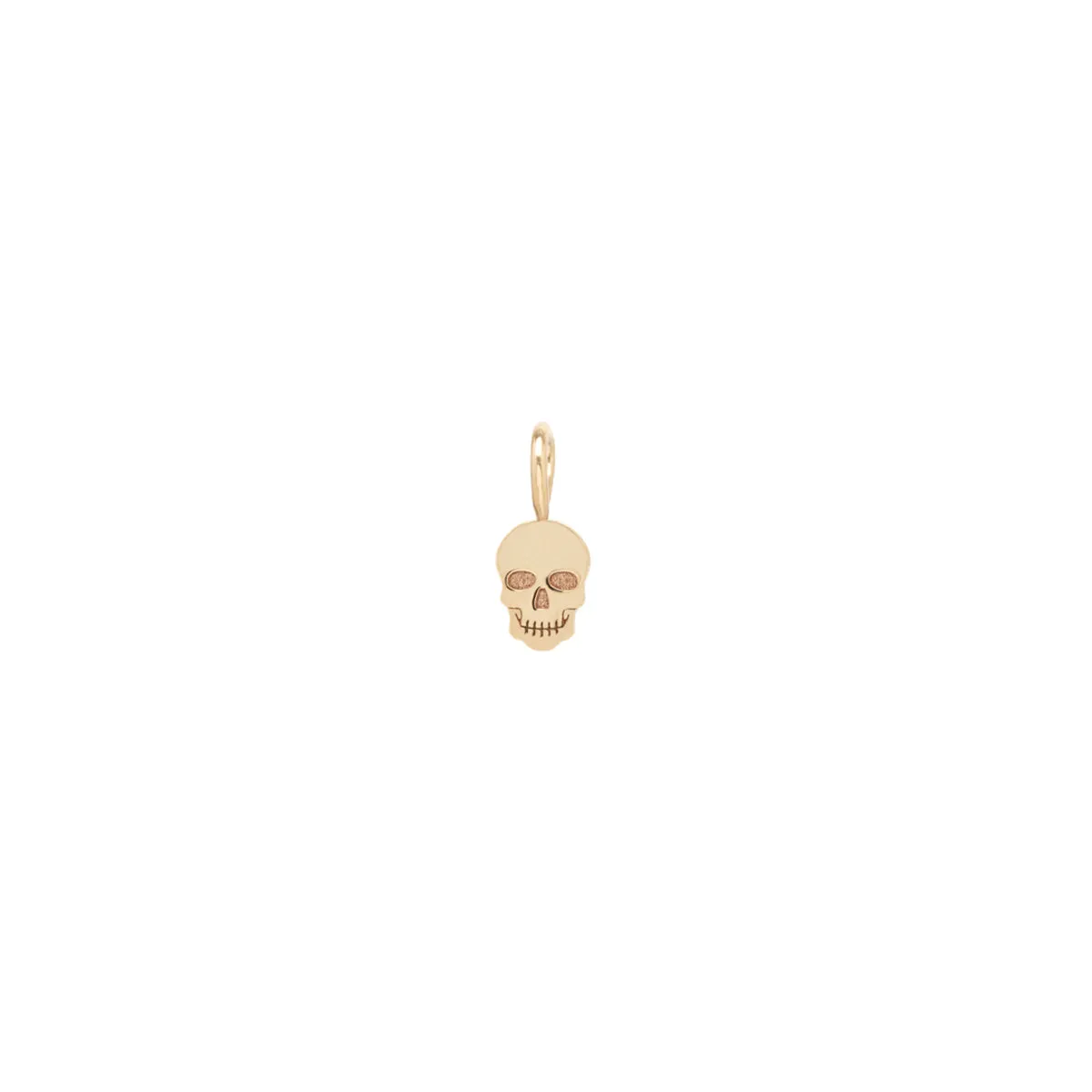 14k Midi Bitty Skull Charm