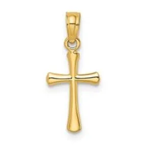 14K Y Gold Small Cross