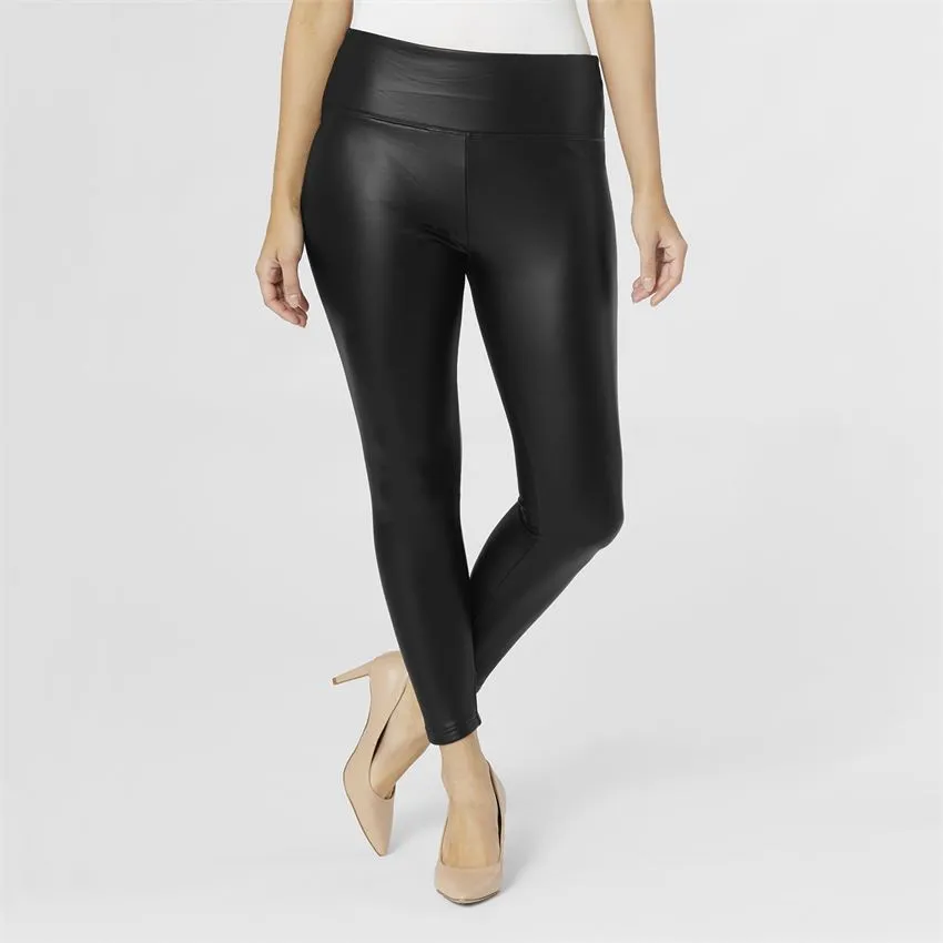 Alexi Faux Leather Legging in Black