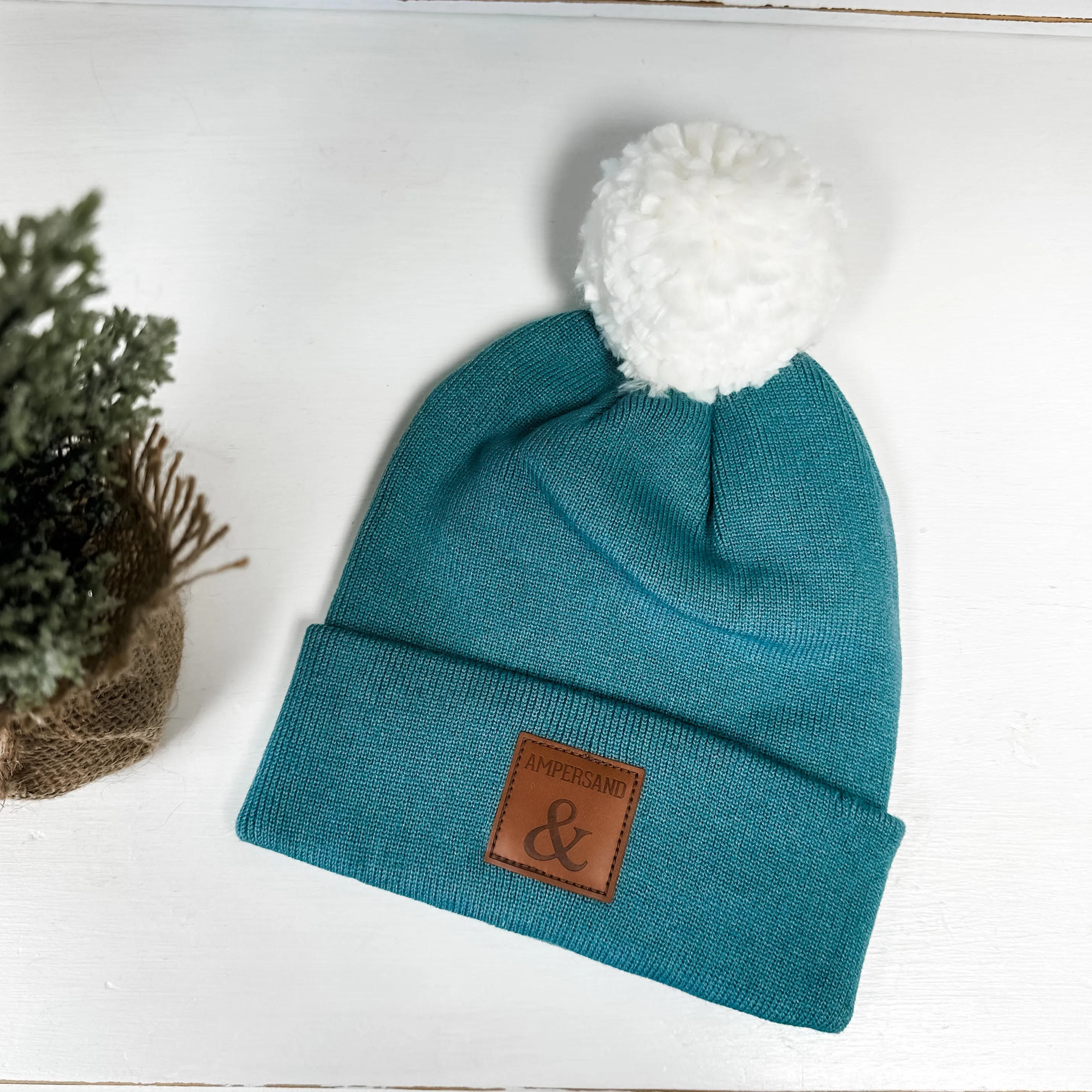 Ampersand Avenue Pom Beanie - Teal