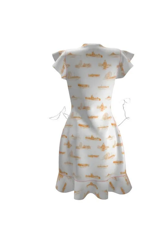 Architectural Landmarks Tea Dress