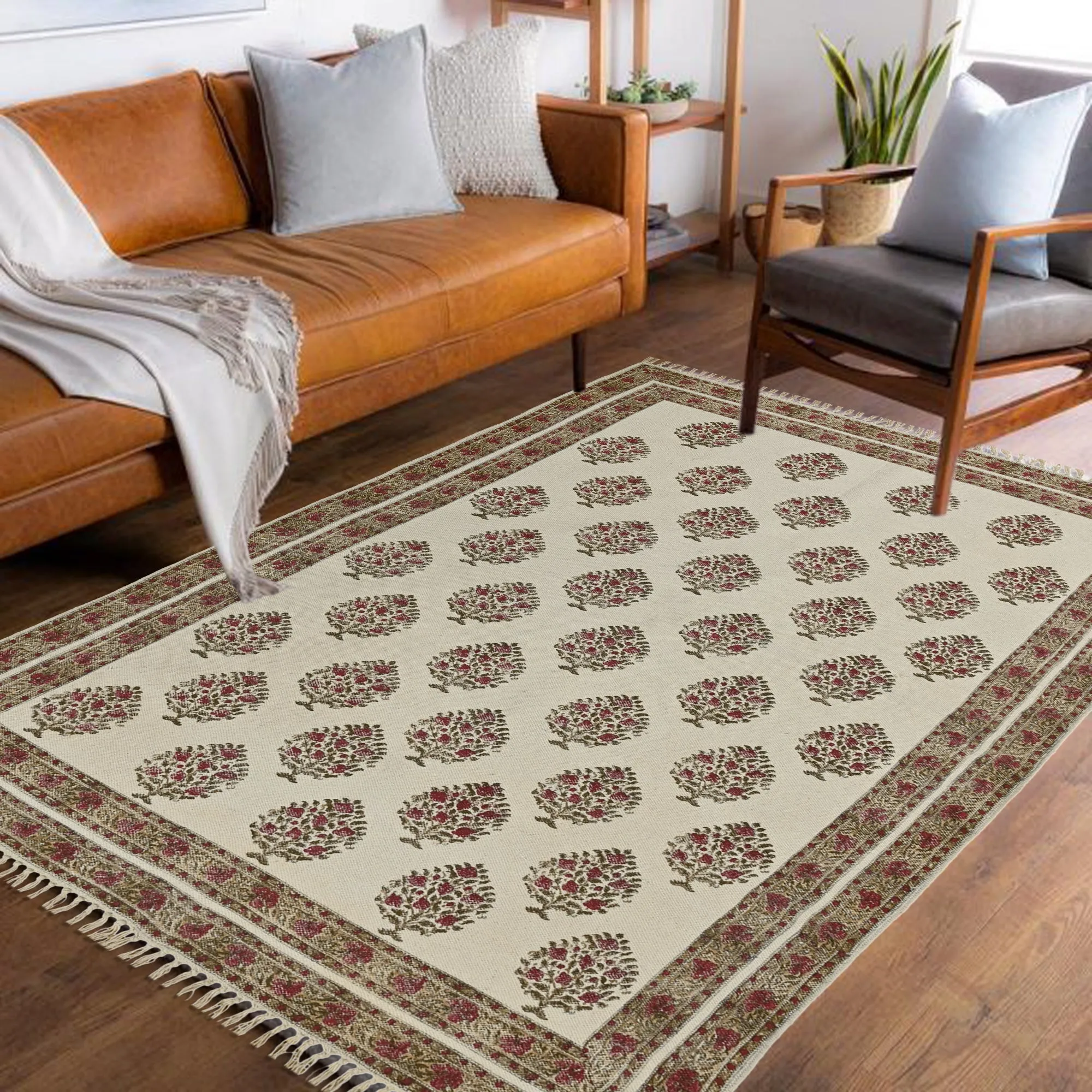 AUTUMN - BLOCK PRINTED RUG