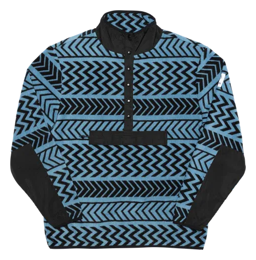 Autumn Orb Half Snap Fleece - Chevron