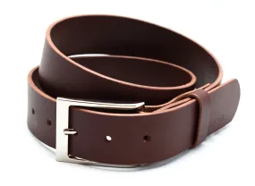 Belt 1 | unstitched wide | choc | calf