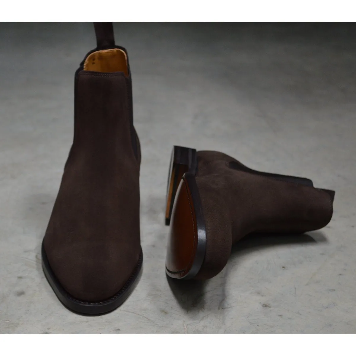 Berwick 1707 Chelsea Boot (303) - Dark Brown Suede