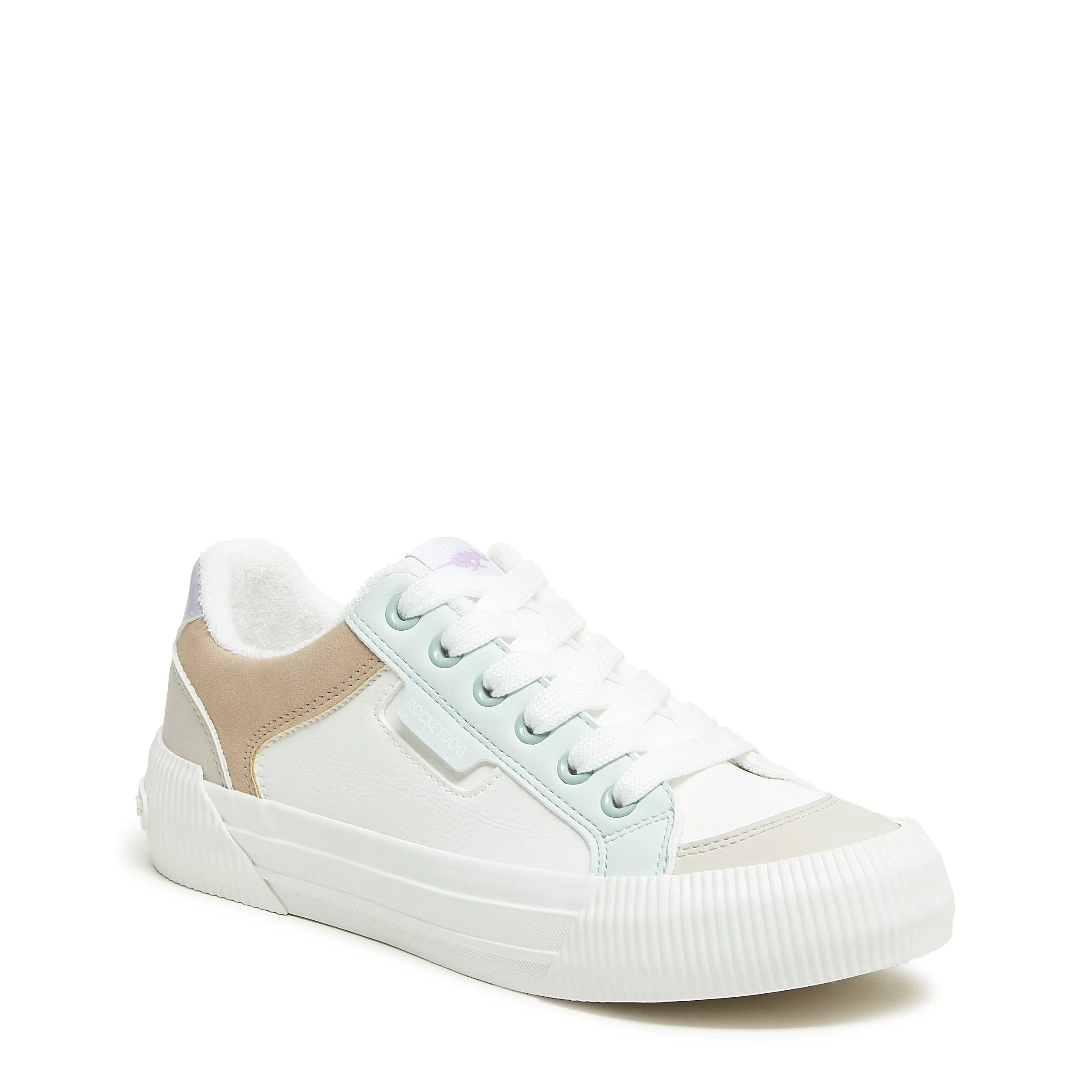 Cheery White Colour Block Trainers