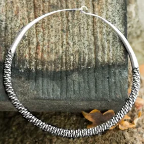 Extra Thick Viking Torc - Sterling Silver