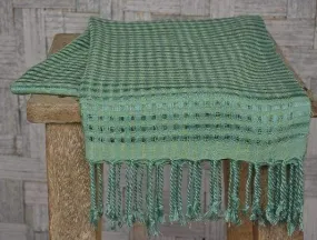 Handwoven Scarf Gossamer Greens and Yellows