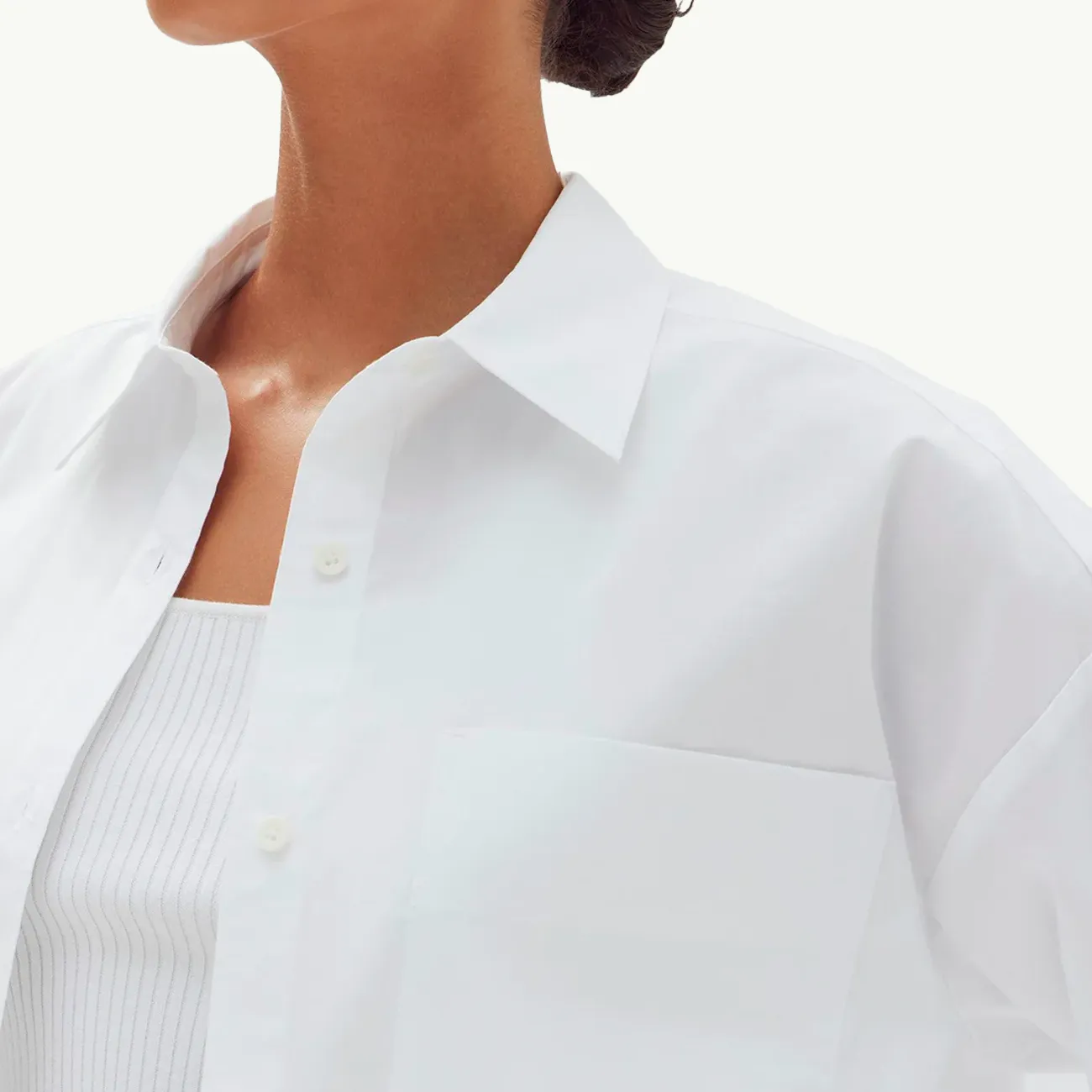 Karra Poplin Shirt - White