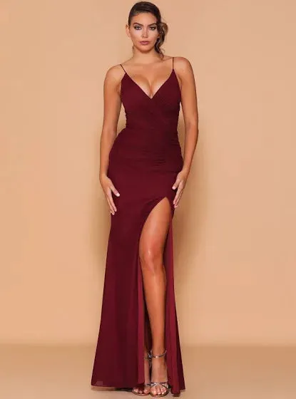 Kian Gown by Jadore - Wine