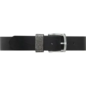 Leatherbelt decorated with rhinestone / 14672