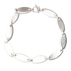 Linked Oval Bracelet with Toggle Lock