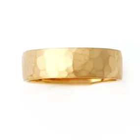 Men's Hammered Wedding Band