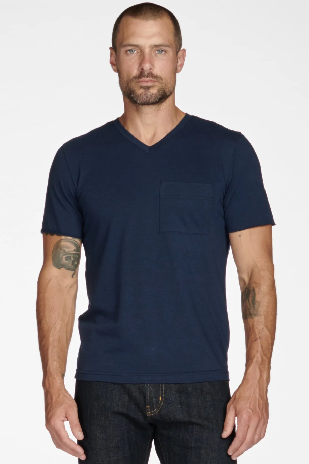 Men's Princeton Wide Pocket V-Neck Tee