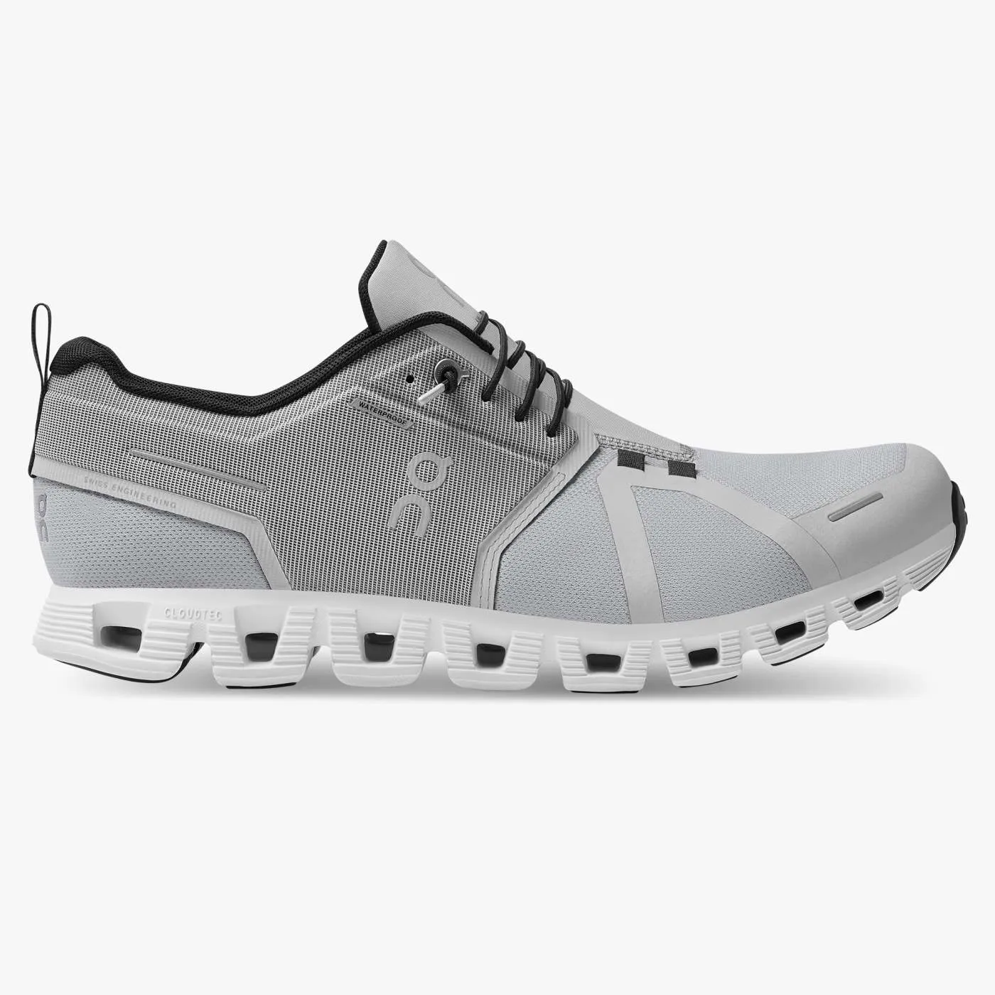 On Running Men's Cloud 5 Waterproof Shoes - Glacier / White