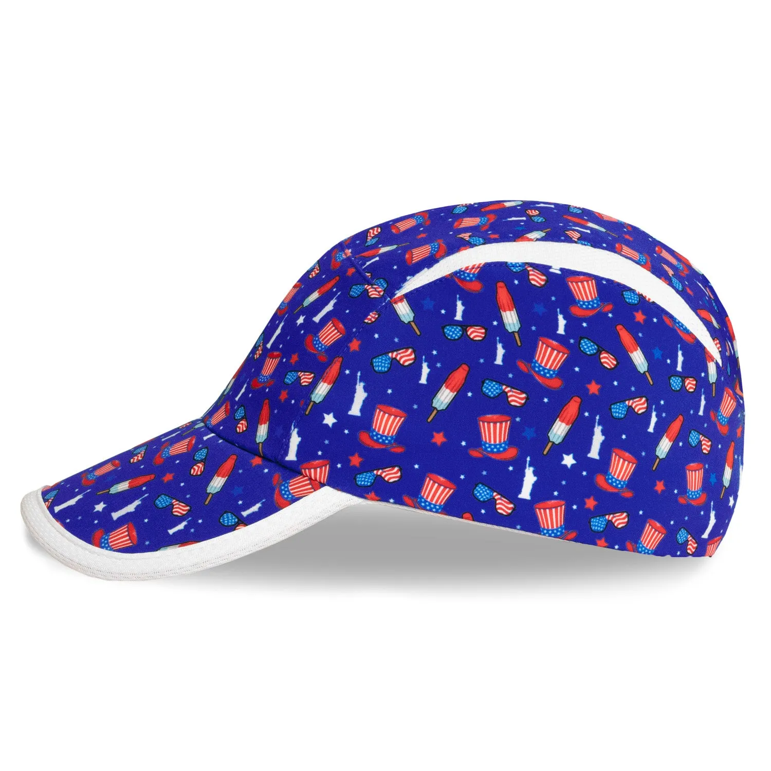 Patriotic USA Blue Running Hat