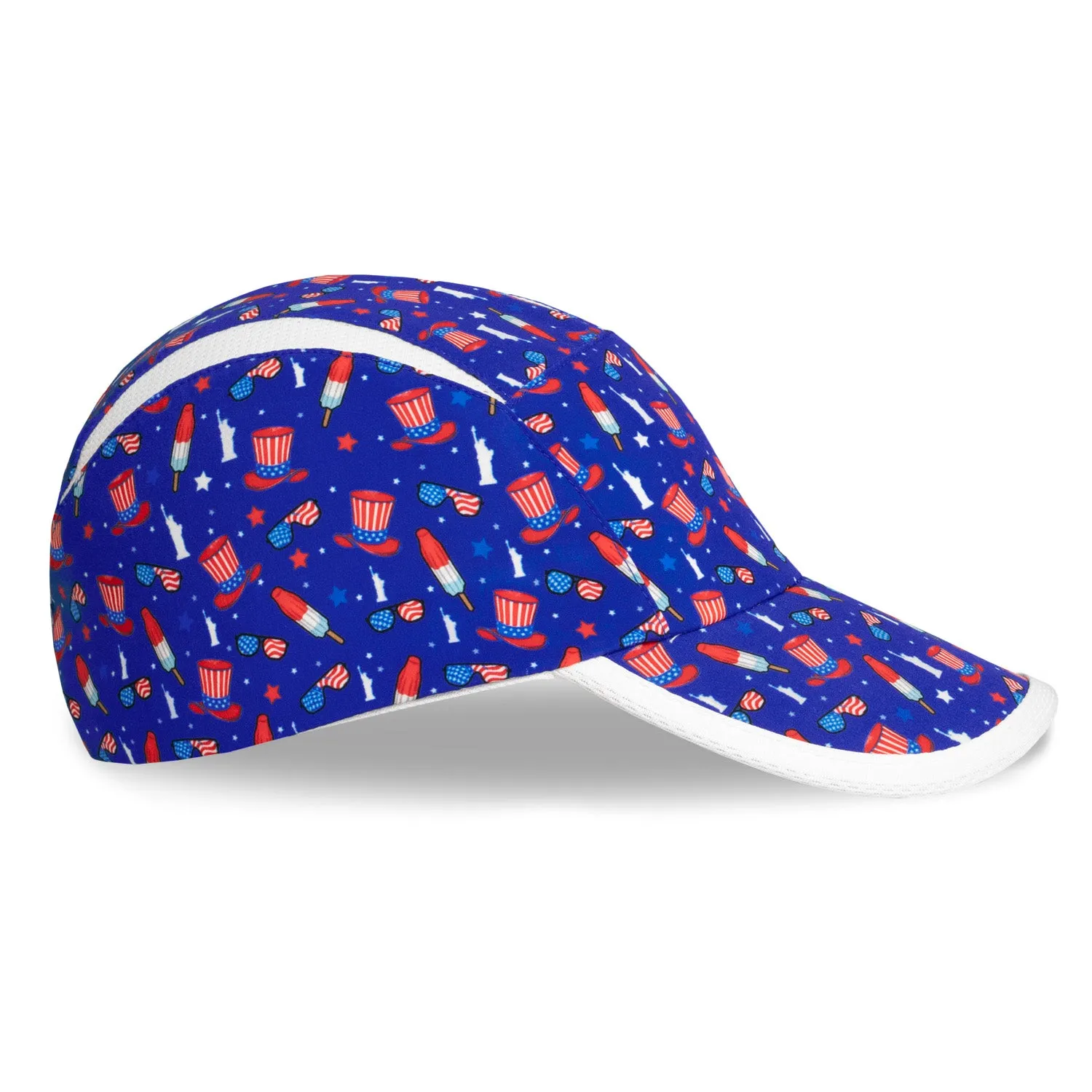 Patriotic USA Blue Running Hat