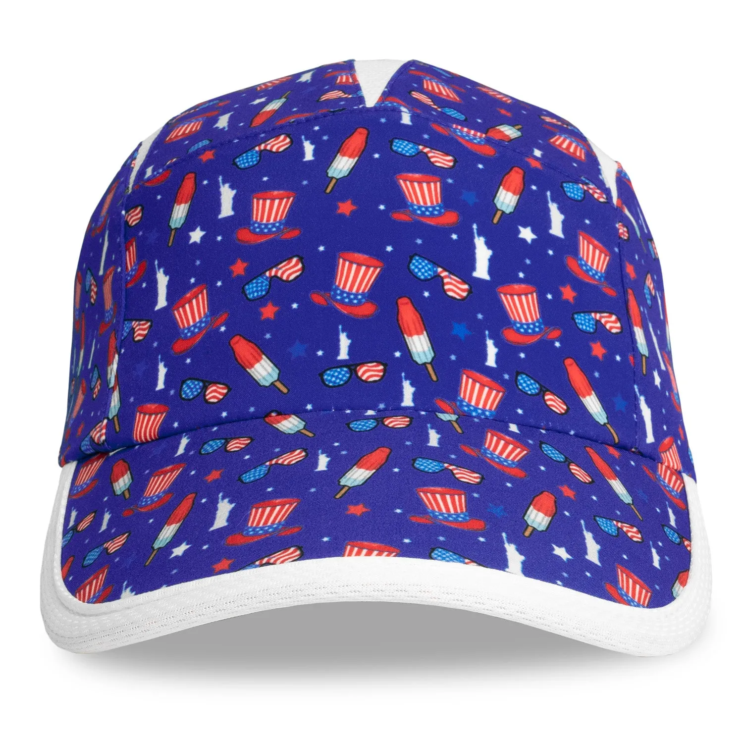 Patriotic USA Blue Running Hat