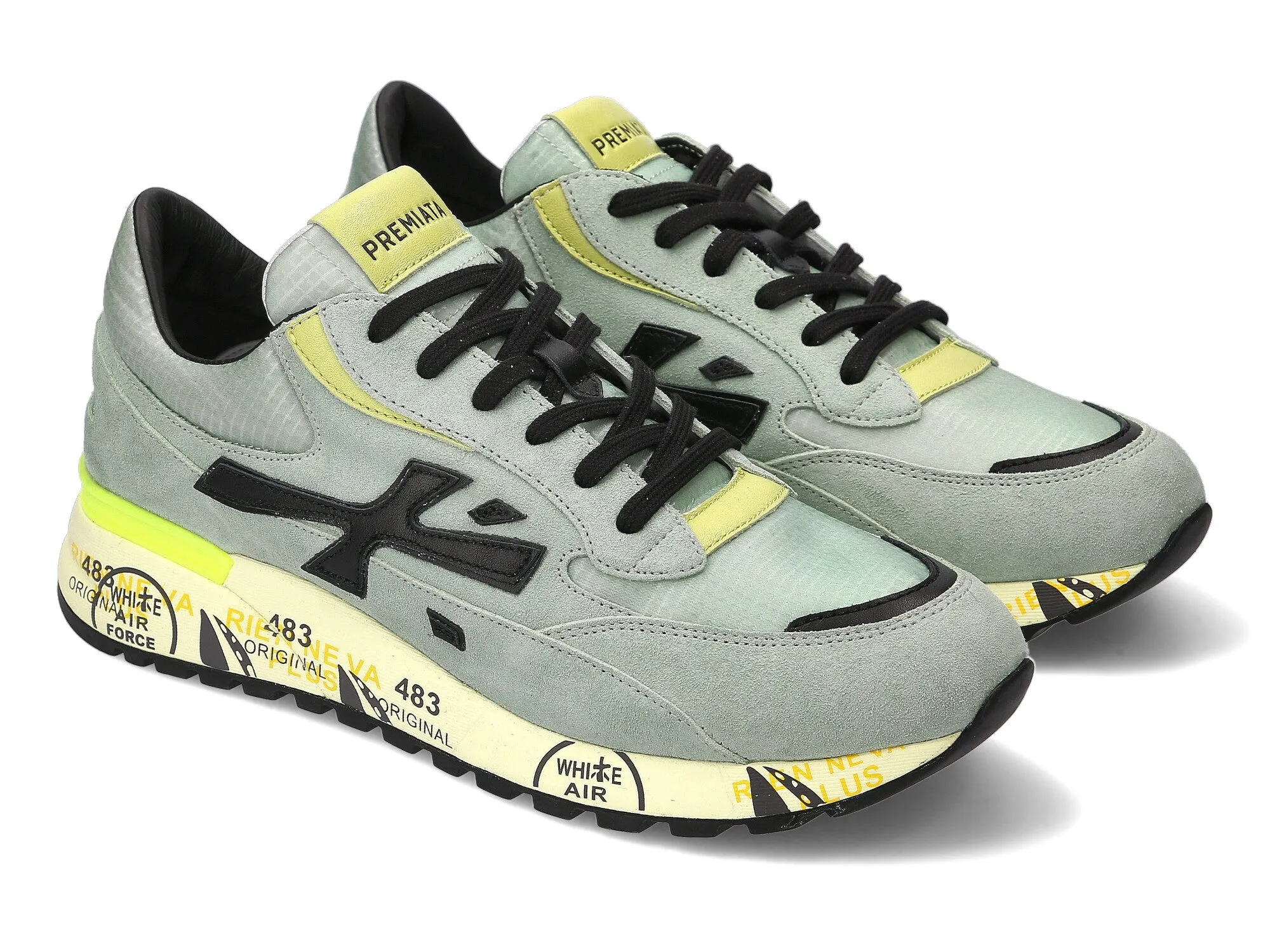 Premiata Django sneakers uomo tessuto camoscio