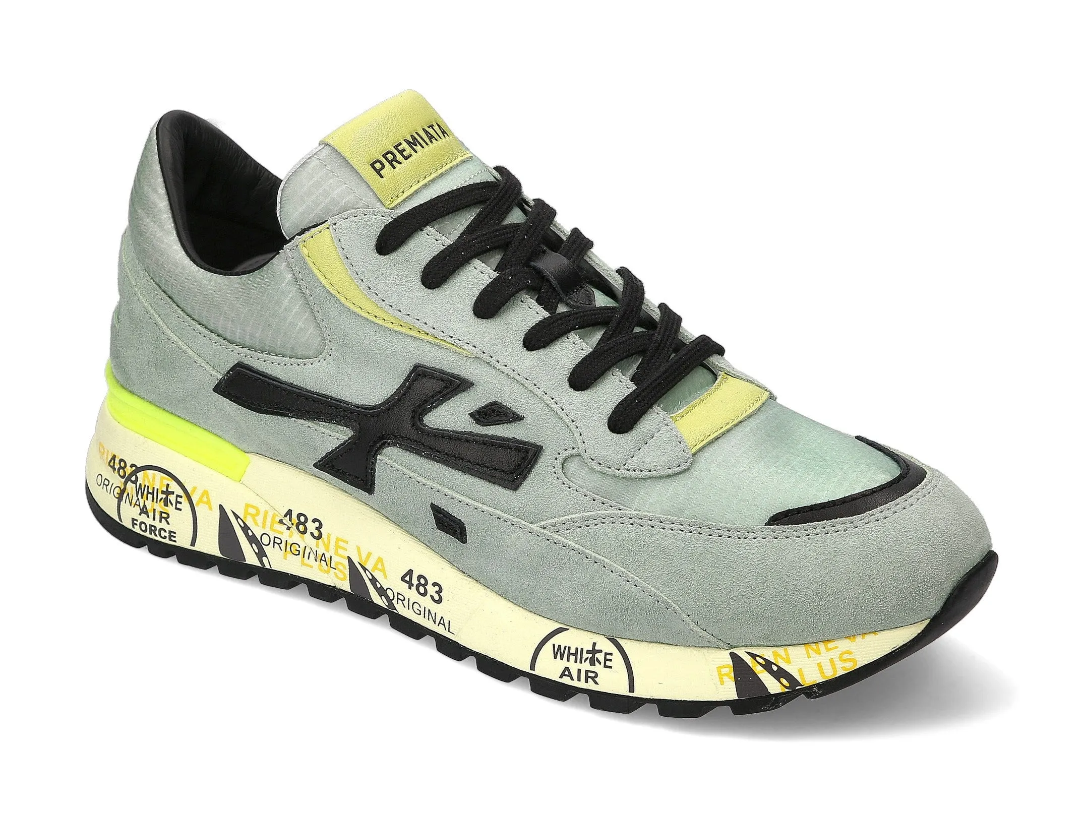 Premiata Django sneakers uomo tessuto camoscio