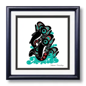 Salmon - Hand Signed Giclée - Framed Art Print