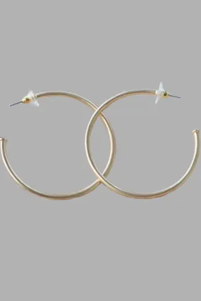 Skinny Everyday Gold Hoop Earrings.