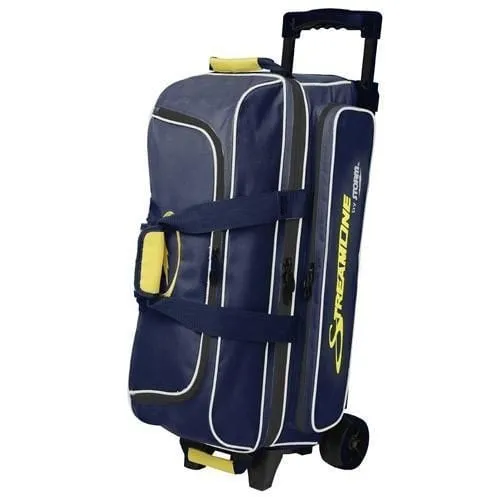 Storm Streamline 3 Ball Roller Bowling Bag Navy/Grey/Yellow