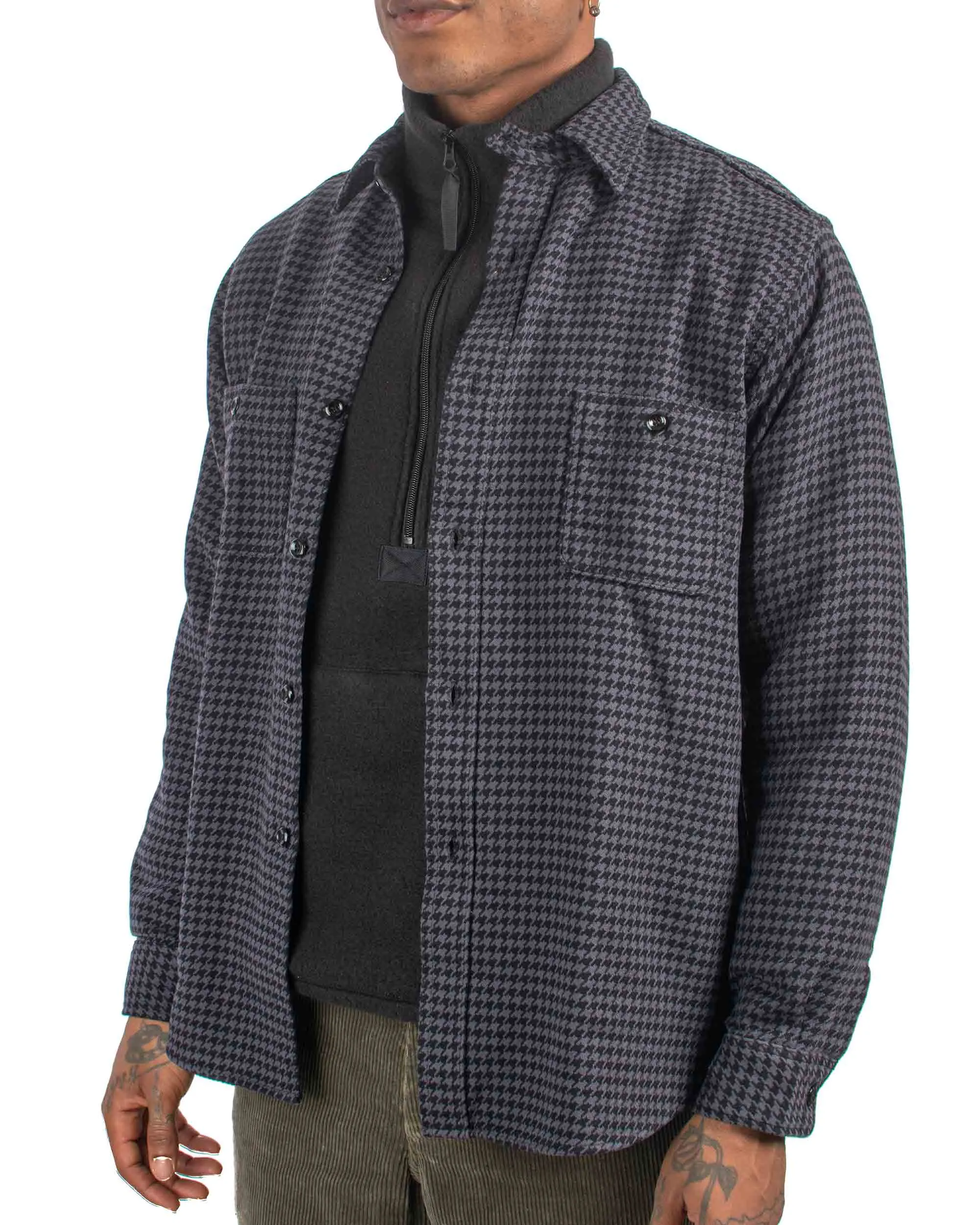 The Real McCoy's MS21102 8HU Houndstooth Flannel Shirt Chale