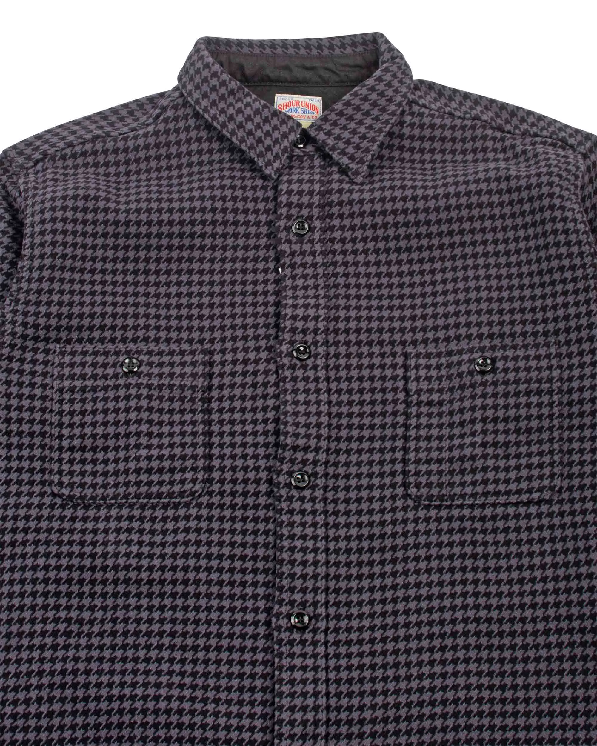 The Real McCoy's MS21102 8HU Houndstooth Flannel Shirt Chale