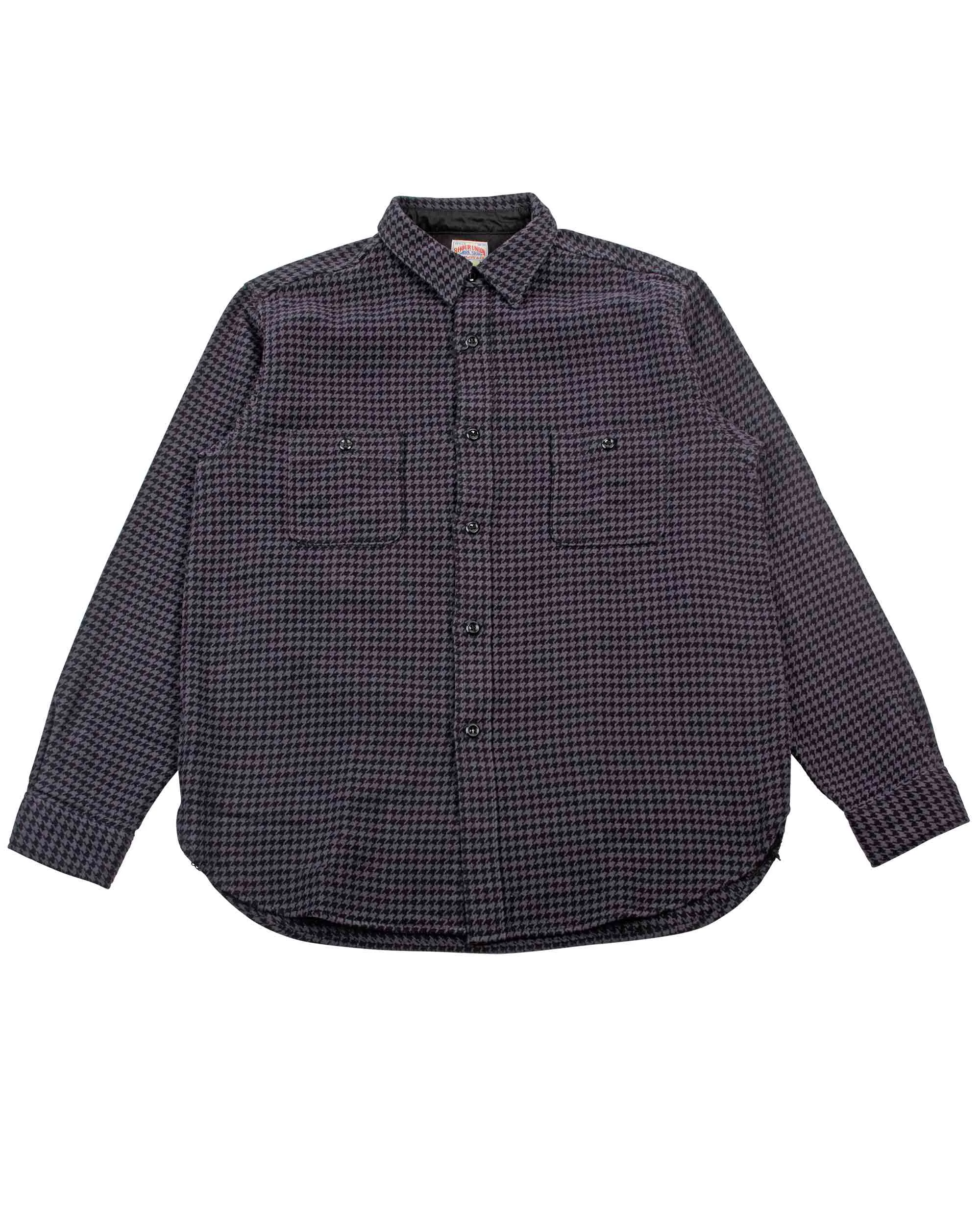 The Real McCoy's MS21102 8HU Houndstooth Flannel Shirt Chale