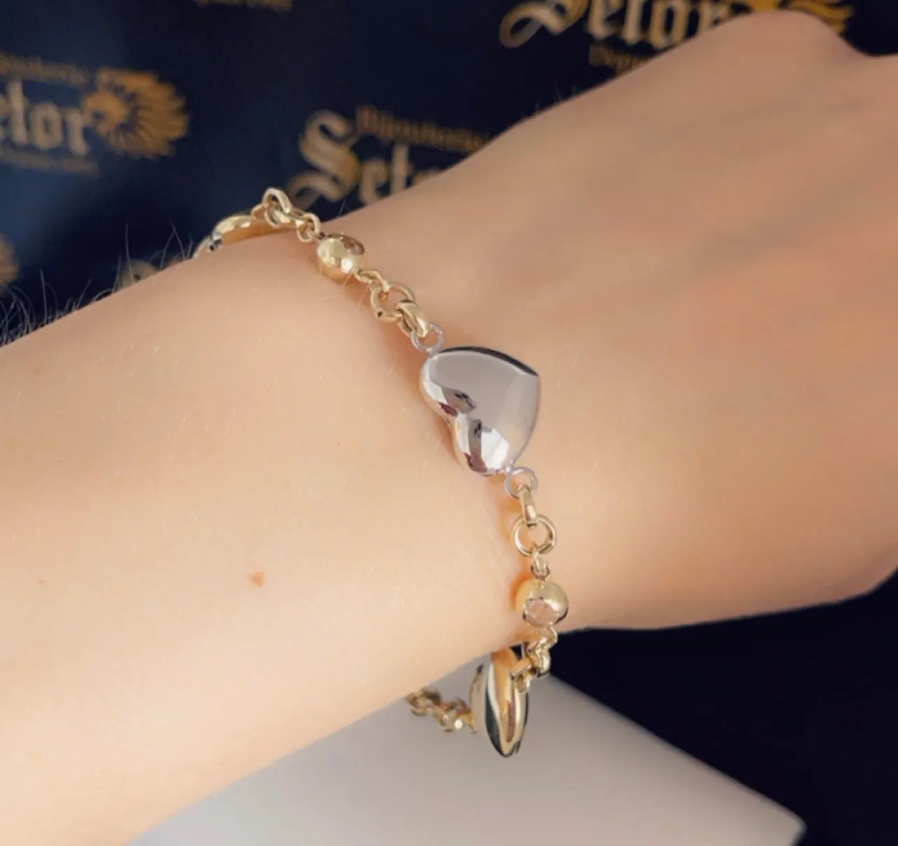 Triple hearts bracelet WB135