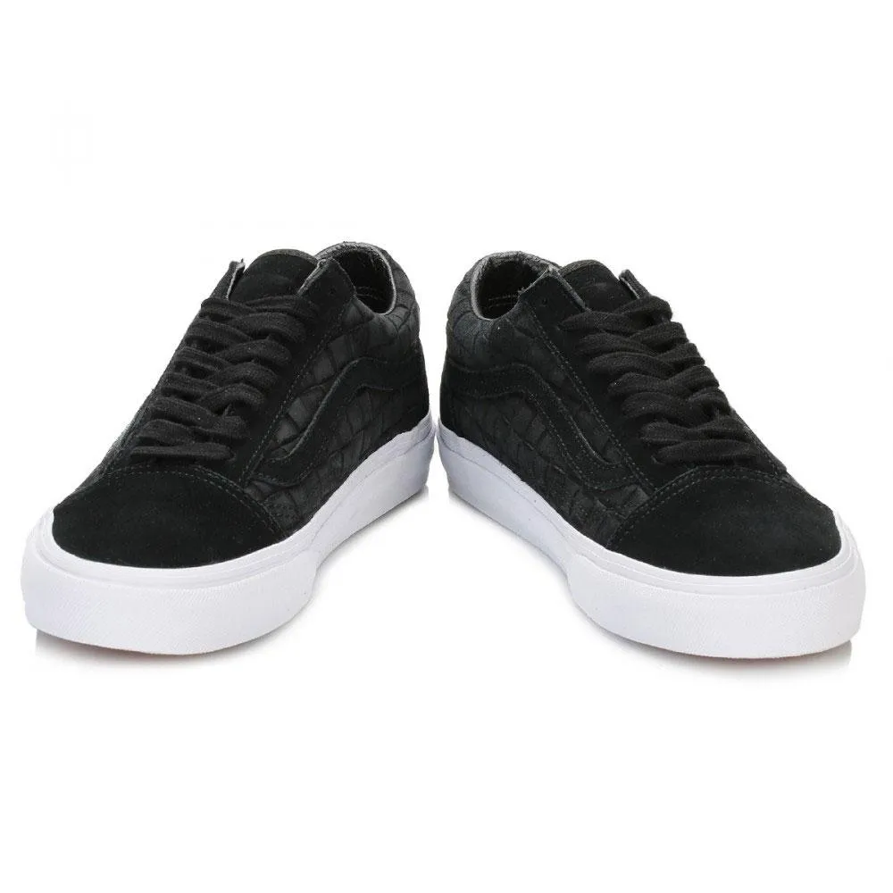 Vans Mens Old Skool Trainers - Black Suede Checkers