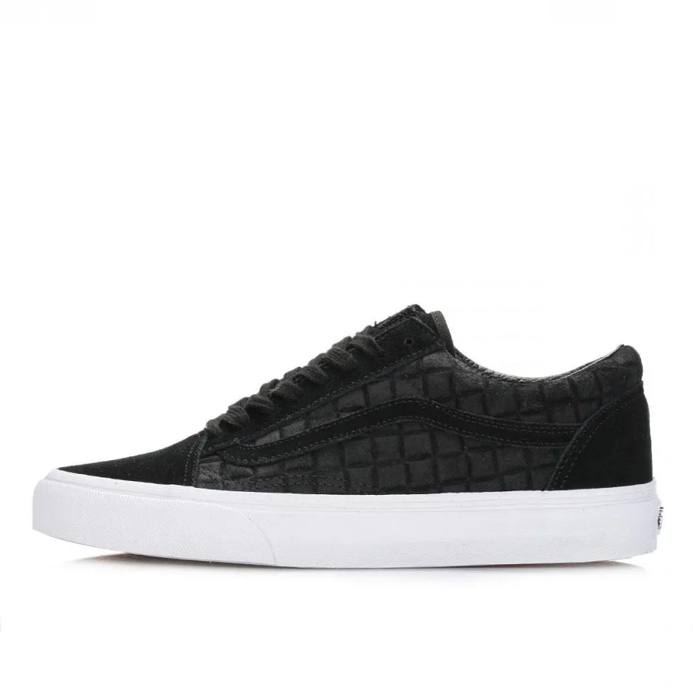 Vans Mens Old Skool Trainers - Black Suede Checkers