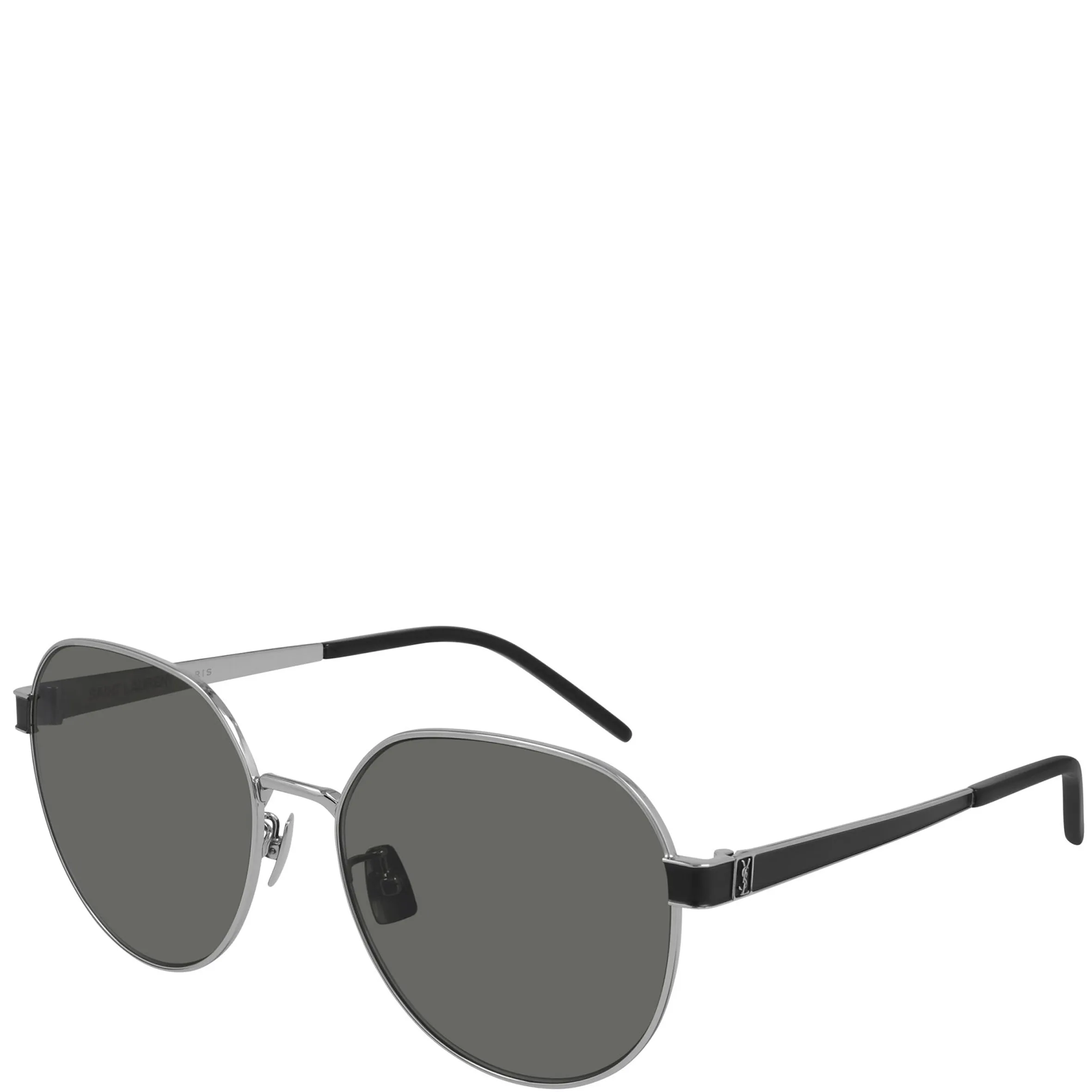 YSL SLM66 Signature Sunglasses, Silver